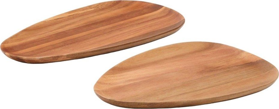 Dřevěné tácy v sadě 2 ks 23x35