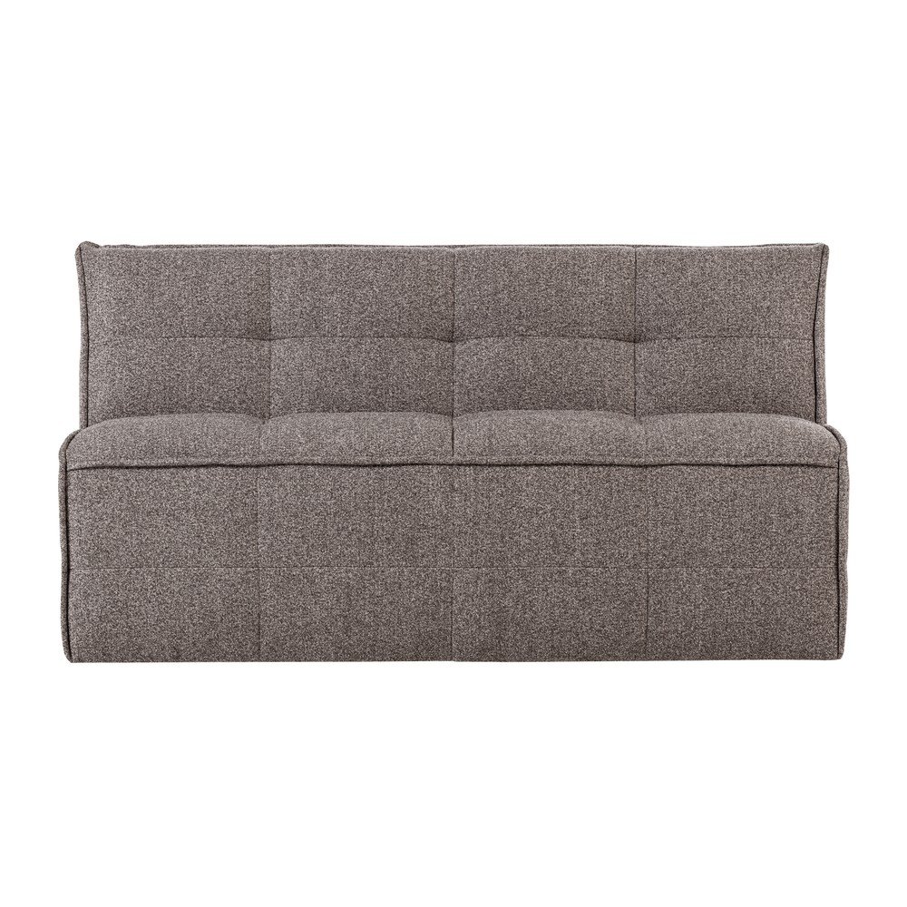 Hnědá polstrovaná lavice z textilie bouclé Cluster – vtwonen vtwonen