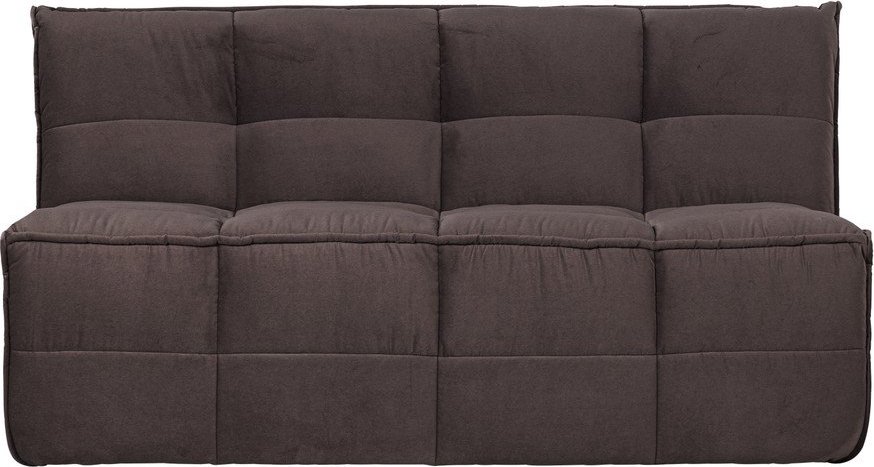 Hnědá sametová polstrovaná lavice Cluster – vtwonen vtwonen