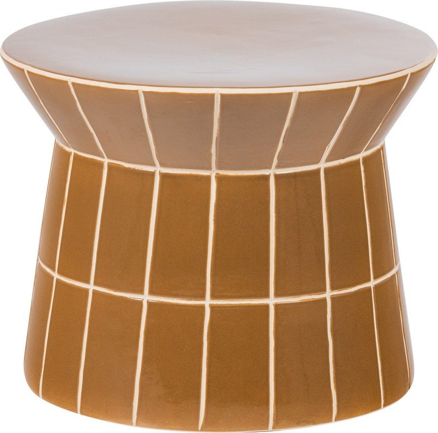 Keramický kulatý odkládací stolek ø 38 cm Plu – WOOOD WOOOD