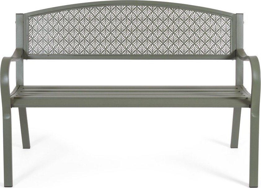 Khaki kovová zahradní lavice Lizette – Bizzotto Bizzotto
