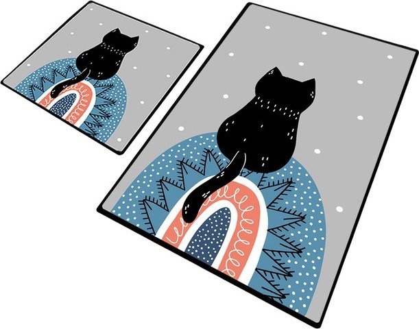 Koupelnové předložky v sadě 2 ks 60x100 cm Waiten – Foutastic Foutastic