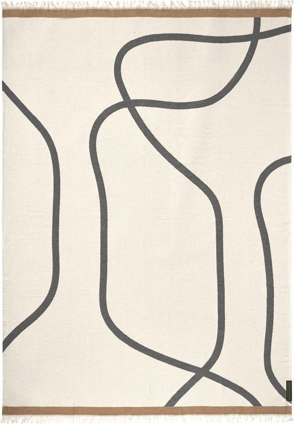 Krémová deka 130x175 cm Shadow – Mette Ditmer Denmark Mette Ditmer Denmark