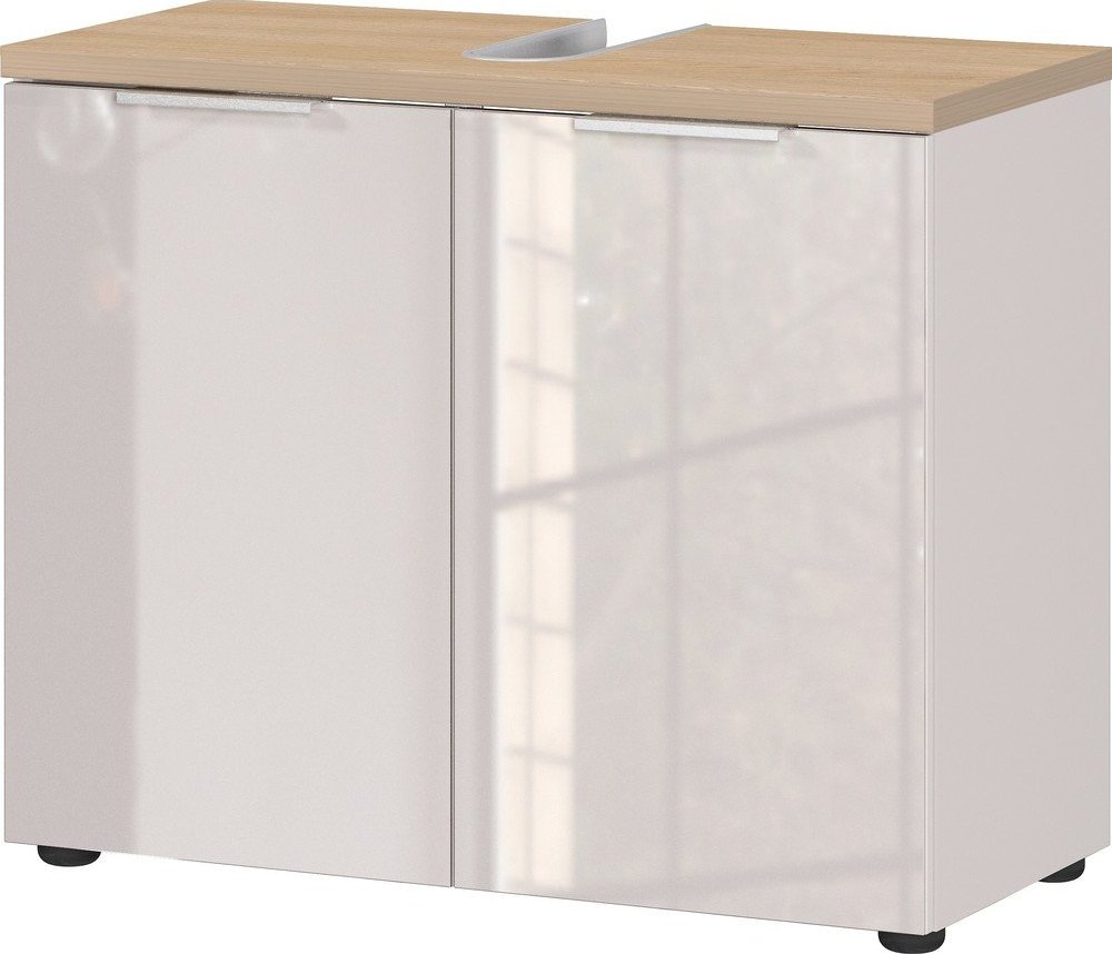 Krémová lesklá skříňka pod umyvadlo 70x58 cm Tavira – Germania Germania
