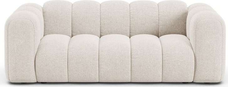 Krémová žinylková pohovka 200 cm Lupine – Micadoni Micadoni