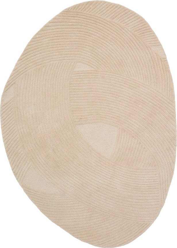 Krémový ručně tkaný vlněný koberec 160x230 cm Domm – Kave Home Kave Home