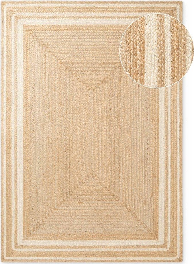 Krémový/v přírodní barvě oboustranný/ručně tkaný jutový koberec 160x230 cm Jutta – Hanse Home Hanse Home