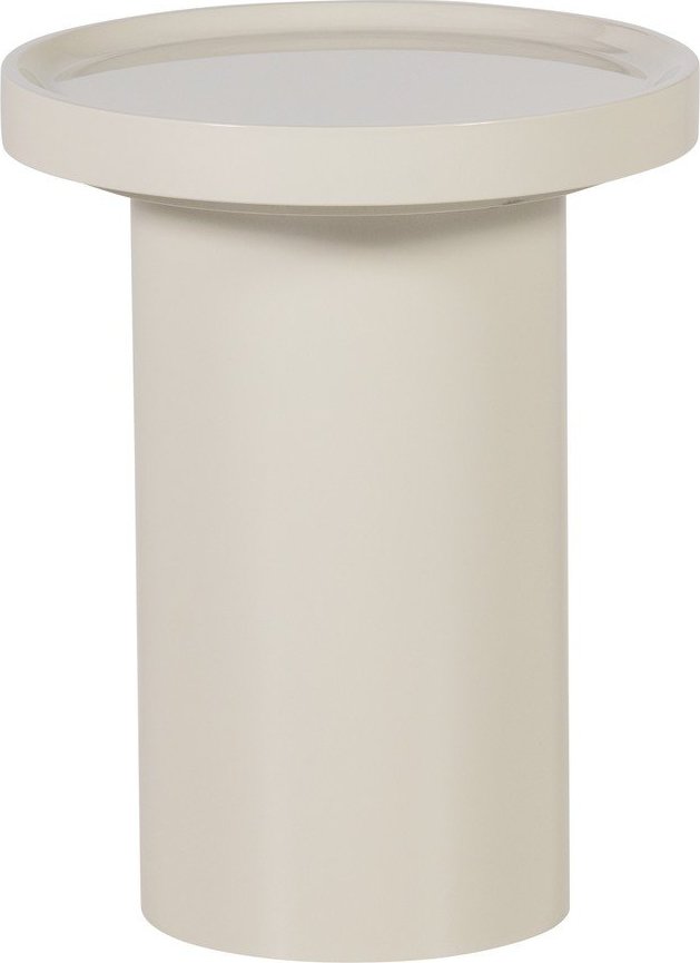 Lesklý kulatý odkládací stolek ø 40 cm Veluna – WOOOD WOOOD