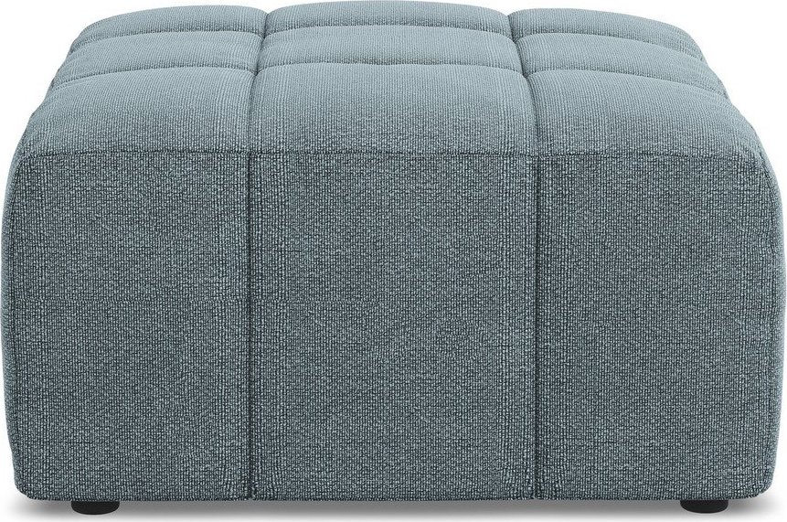 Modrá podnožka z textilie bouclé Aloha – Makamii Makamii