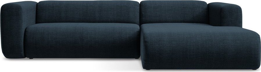 Modrá rohová pohovka (pravý roh/s lenoškou) Ekahi – Makamii Makamii