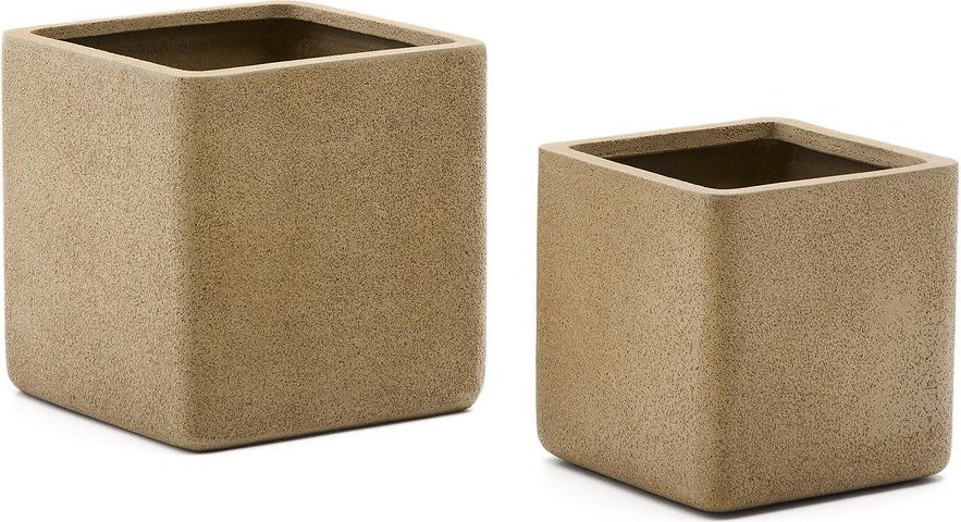 Obaly na květináče v sadě 2 ks z umělého kamene Minoa – Kave Home Kave Home