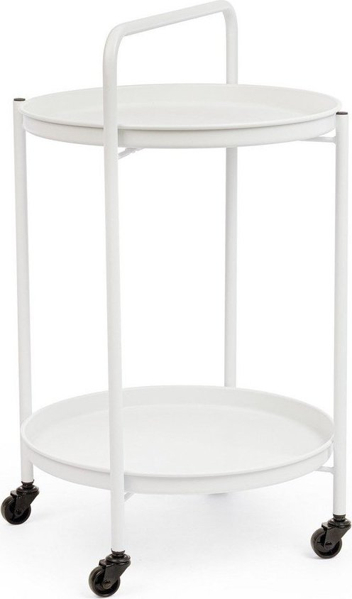 Ocelový servírovací stolek ø 44