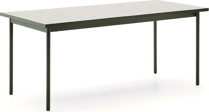 Ocelový zahradní jídelní stůl 91x182 cm Maurina – Kave Home Kave Home
