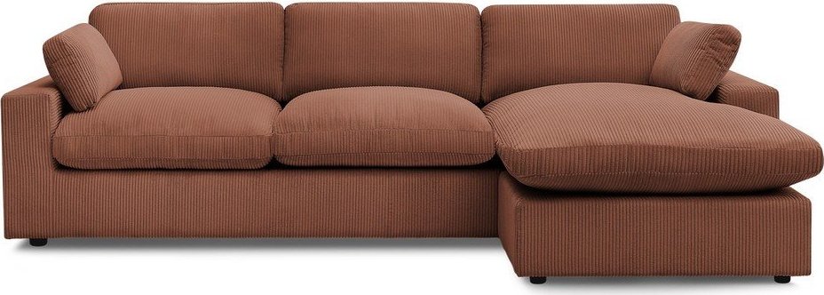 Oranžová manšestrová rohová pohovka Belair – Bobochic Paris Bobochic Paris