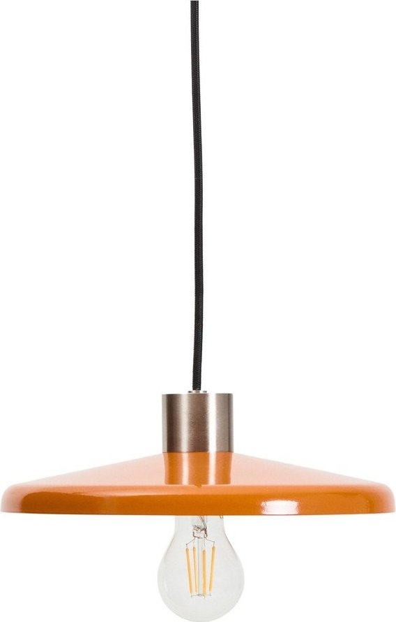 Oranžové závěsné svítidlo s kovovým stínidlem Nuvira – Kave Home Kave Home