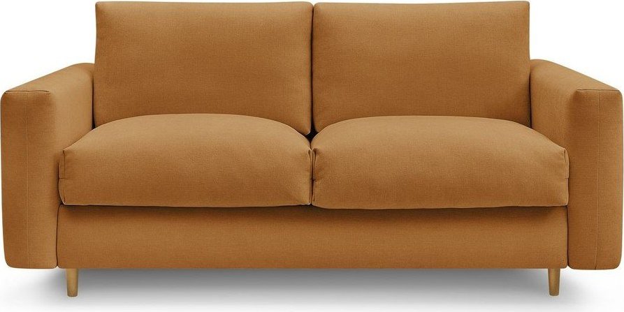 Pohovka na každodenní spaní/rozkládací v hořčicové barvě 200 cm Cocoone – Bobochic Paris Bobochic Paris