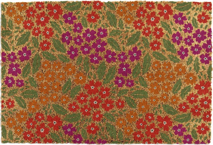 Rohožka z kokosového vlákna 40x60 cm Floral – Artsy Doormats Artsy Doormats
