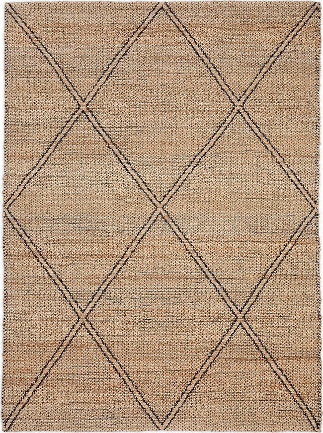 Ručně tkaný jutový koberec v přírodní barvě 160x230 cm Vallalta – Kave Home Kave Home