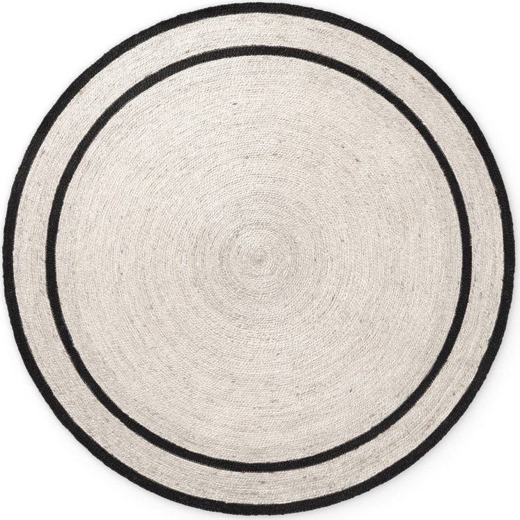 Oboustranný/ručně tkaný jutový kulatý koberec ve světle přírodní barvě ø 150 cm Lina – Hanse Home Hanse Home