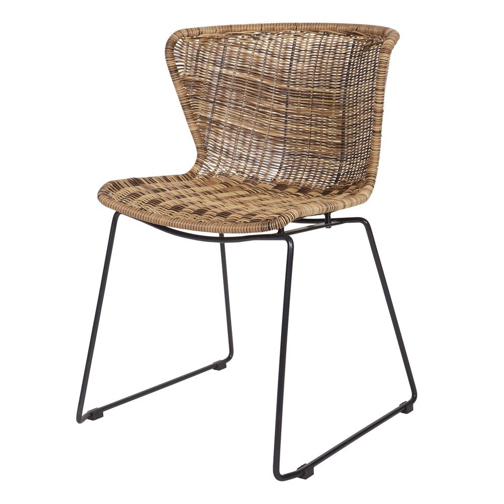 Z umělého ratanu zahradní židle v sadě 2 ks v přírodní barvě Wings – WOOOD WOOOD