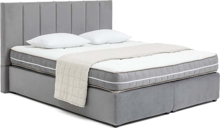 Šedá boxspring postel 160x200 cm Olia Bold Line – Bonami Selection Bonami Selection