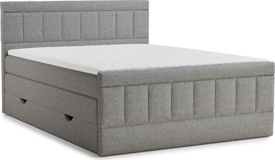 Šedá boxspring postel s úložným prostorem 160x200 cm Caya – Maison de Rêve Maison de Reve