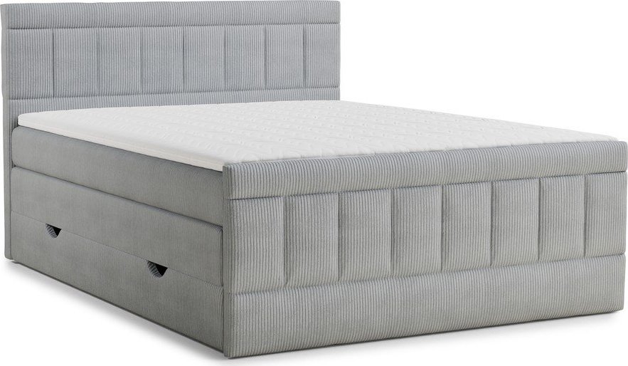 Šedá boxspring postel s úložným prostorem 160x200 cm Caya – Maison de Rêve Maison de Reve