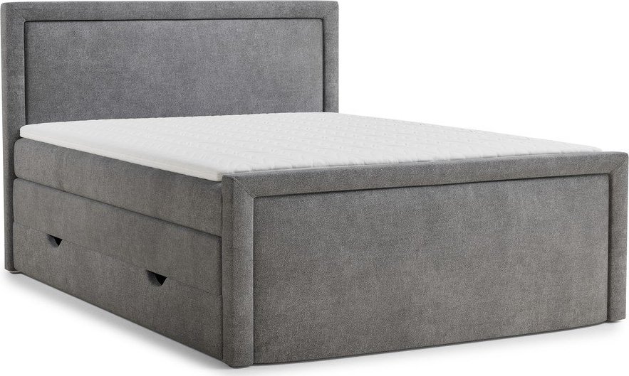 Šedá boxspring postel s úložným prostorem 180x200 cm Fresco – Maison de Rêve Maison de Reve