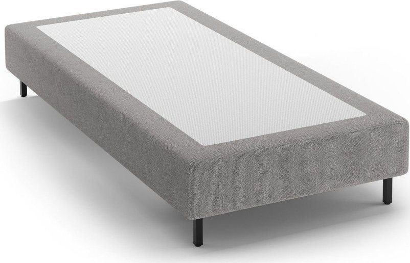 Šedá čalouněná jednolůžková postel bez čela 90x200 cm Whale – Micadoni Micadoni