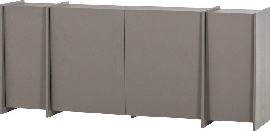 Šedá komoda v dekoru jasanu 200x85x44 cm Brock – WOOOD WOOOD