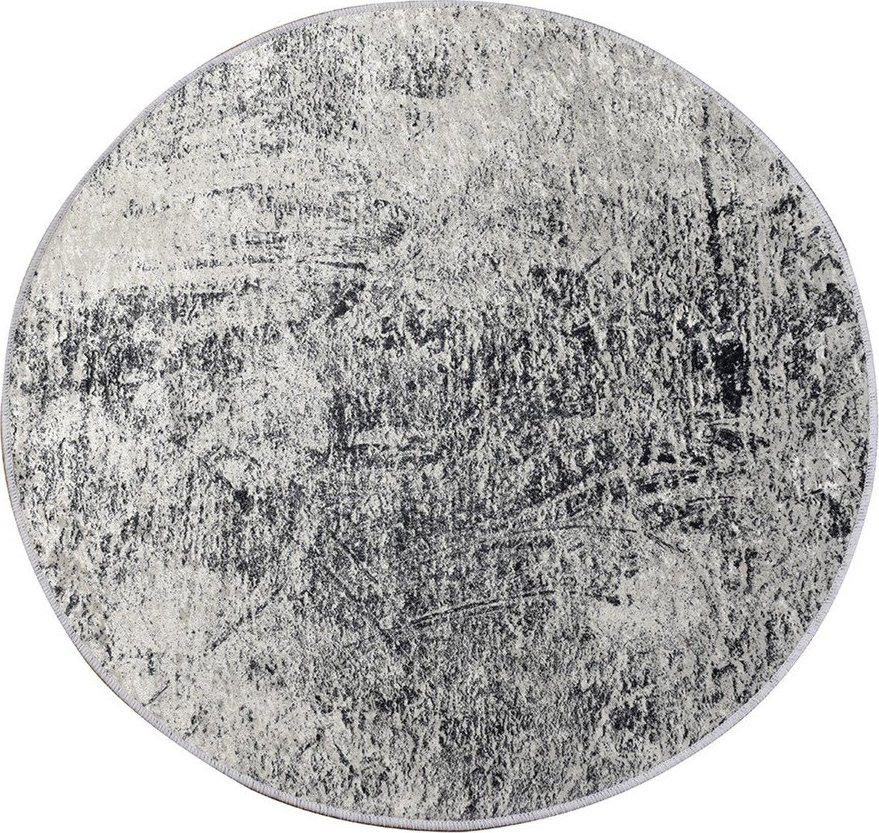 Šedá koupelnová předložka ø 100 cm Evidence – Foutastic Foutastic