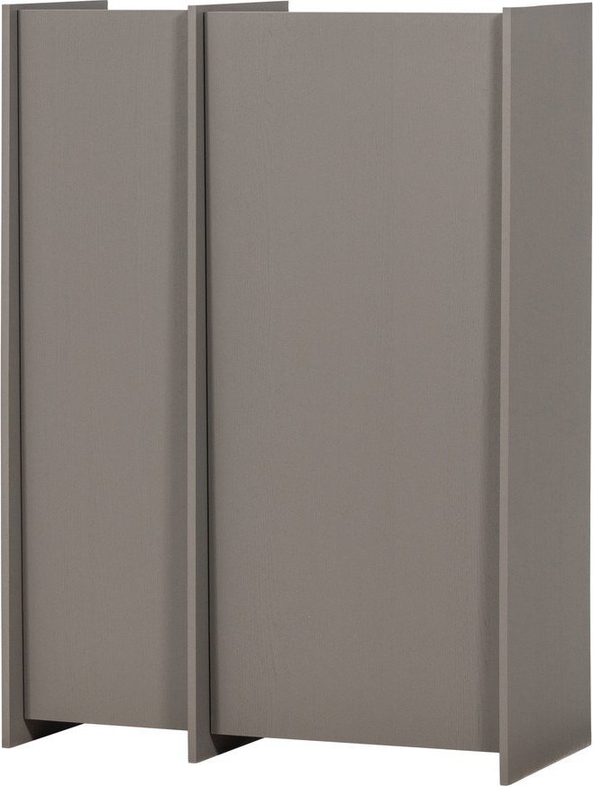 Šedá skříňka v dekoru jasanu 102x140x44 cm Brock – WOOOD WOOOD