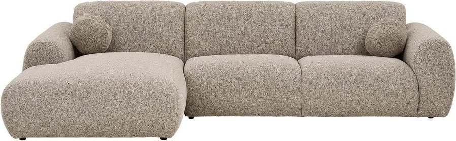 Šedobéžová rohová pohovka (levý roh/s lenoškou) Clyde – House Nordic House Nordic