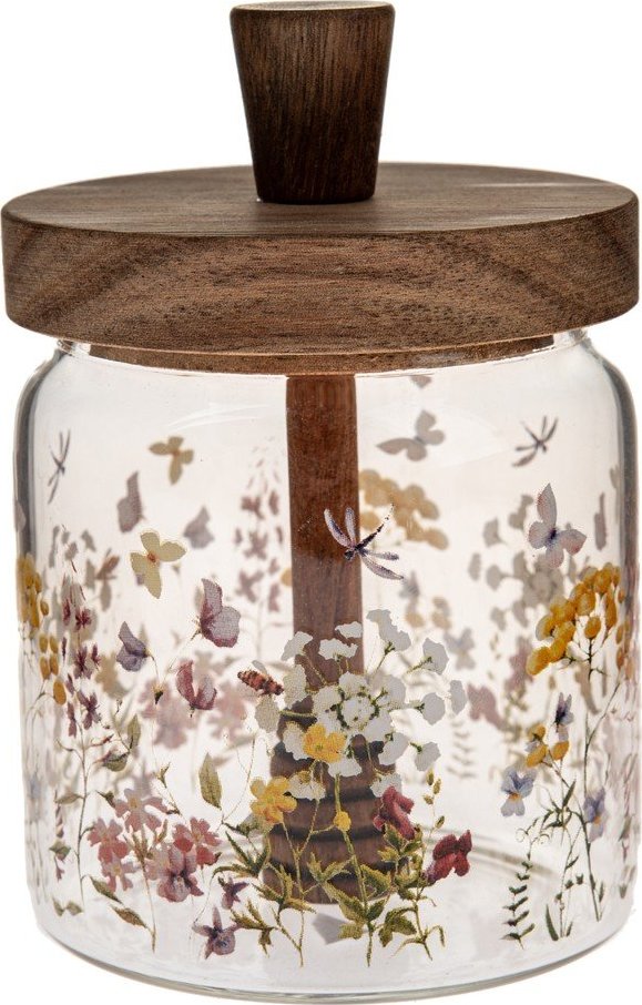 Skleněná dóza na med Flowers – Dakls Dakls