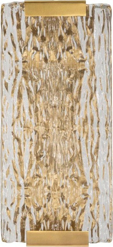 Skleněné nástěnné svítidlo ve zlaté barvě Oblin – Mauro Ferretti Mauro Ferretti