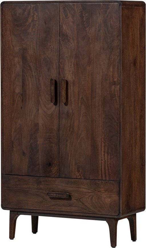 Skříňka z mangového dřeva v tmavě přírodní barvě 85x150x35 cm Liya – WOOOD WOOOD