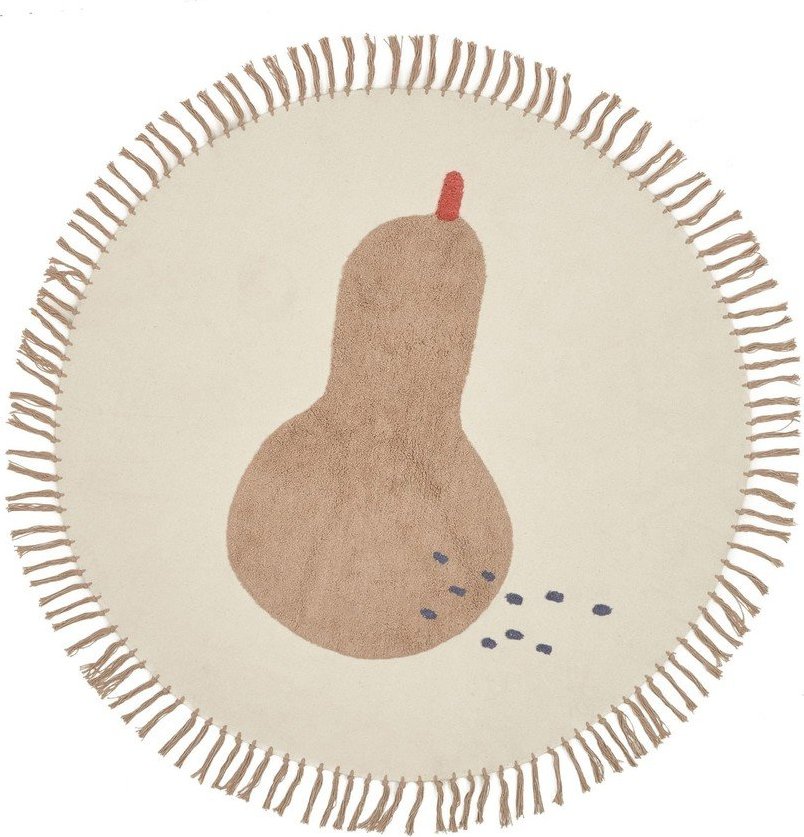 Slonovinový bavlněný dětský koberec ø120 cm Tamya – Kave Home Kave Home