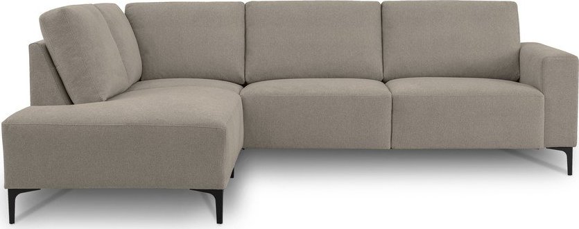 Světle hnědá žinylková rohová pohovka (levý roh/do L) Fabian – Scandic Scandic