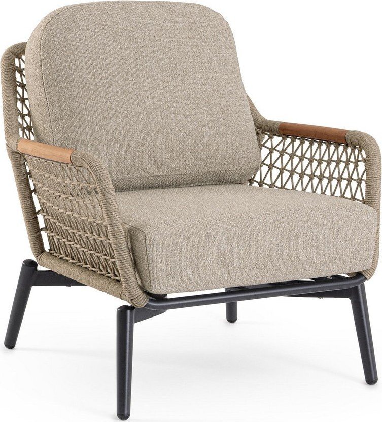 Světle hnědé kovové zahradní křeslo Eulero – Bizzotto Bizzotto