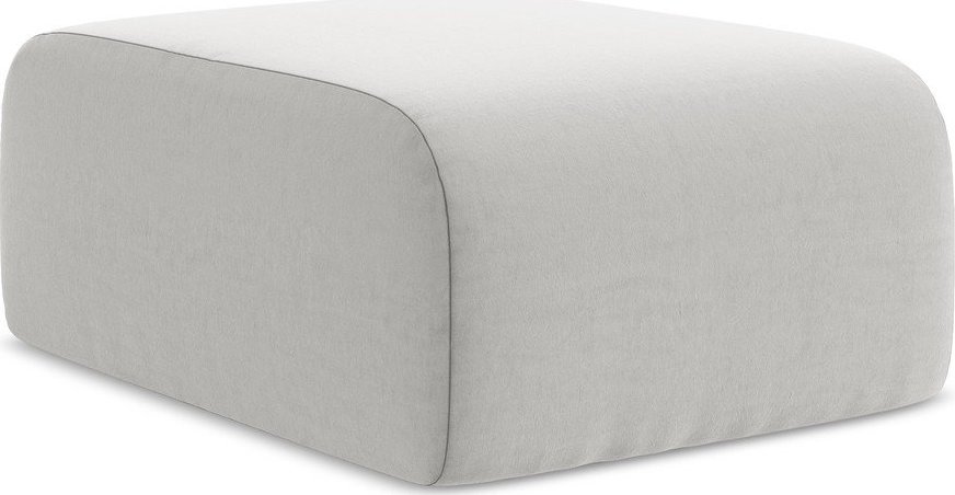 Světle šedá sametová podnožka Lani – Makamii Makamii