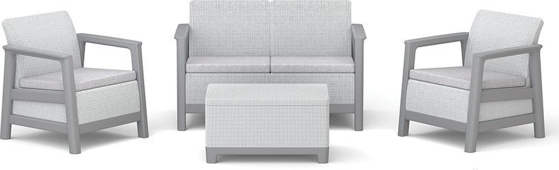 Světle šedý zahradní lounge set pro 4 Scandi Linea – Keter Keter