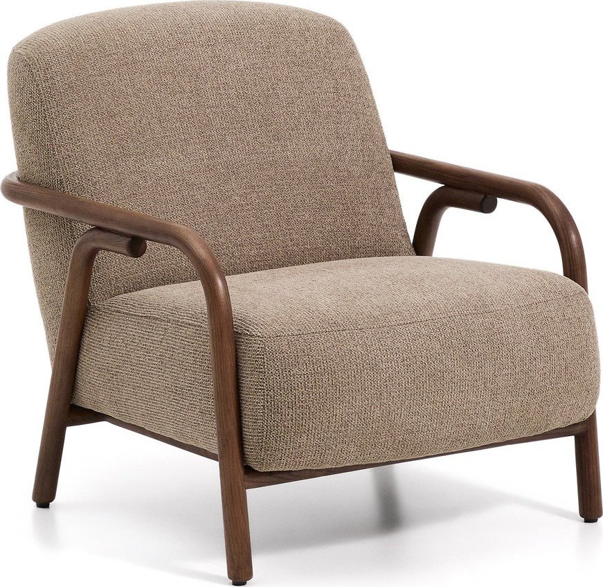 Taupe žinylkové křeslo Sylo – Kave Home Kave Home