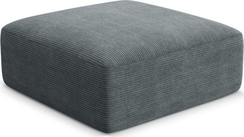 Tmavě šedá manšestrová podnožka Campi – Cosmopolitan Design Cosmopolitan design