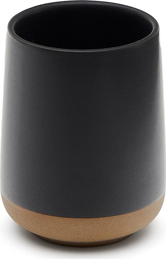 Tmavě šedý keramický kelímek na zubní kartáčky Silma – Kave Home Kave Home