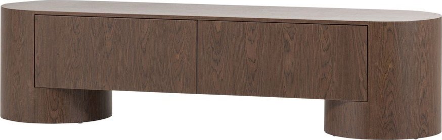 TV stolek v tmavě přírodní barvě 200x50x50 cm Velari – WOOOD WOOOD