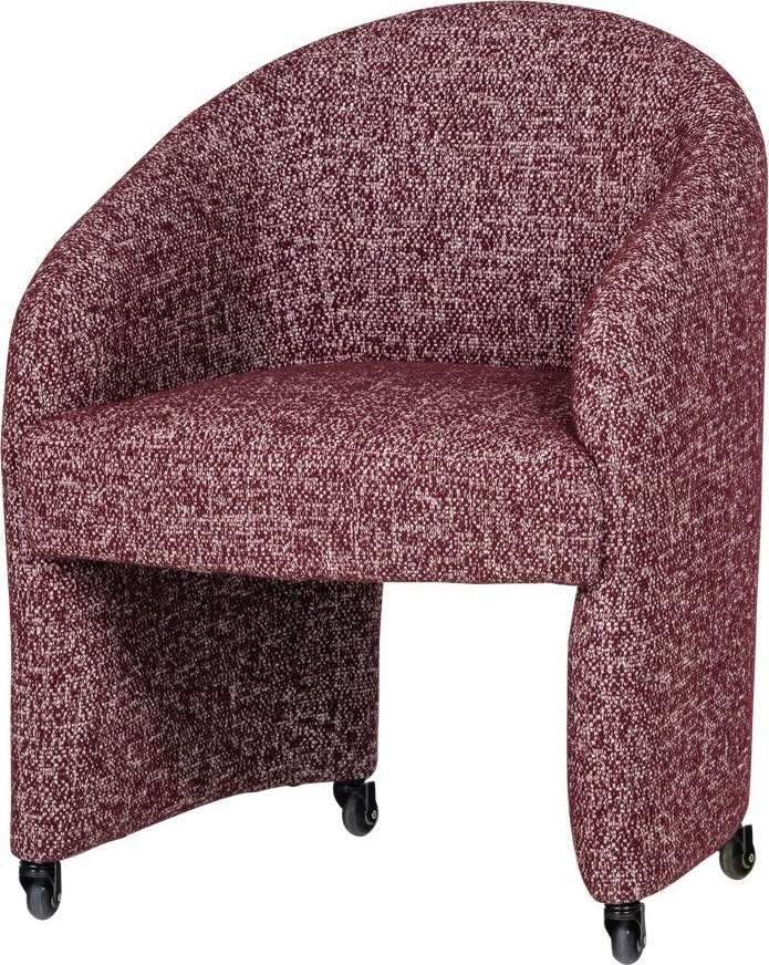 Vínová čalouněná kancelářská židle Cordo – WOOOD WOOOD