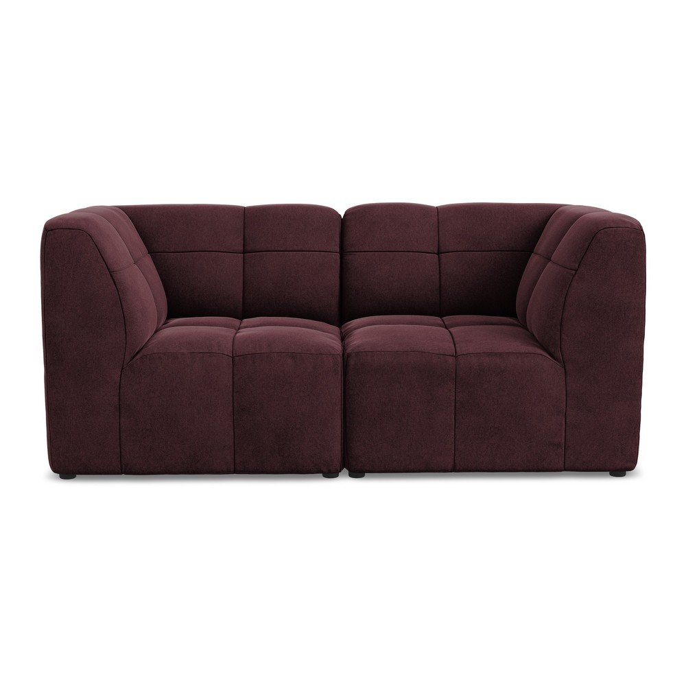 Vínová sametová pohovka 180 cm Aloha – Makamii Makamii