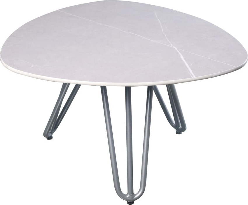 Zahradní odkládací stolek s deskou z kamene 68x67