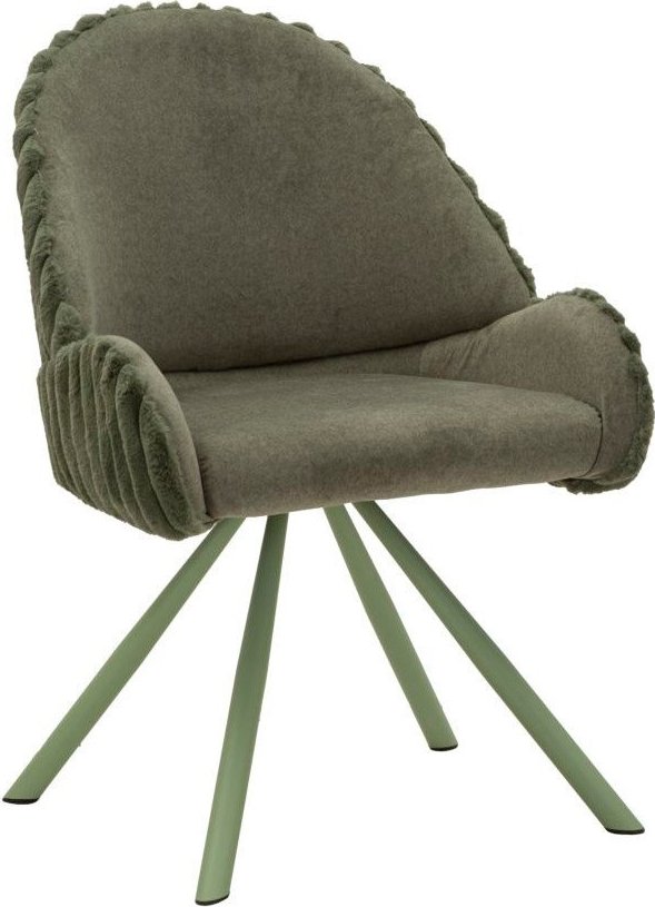 Zelená čalouněná jídelní křesla v sadě 2 ks s područkami Stockholm – Mauro Ferretti Mauro Ferretti