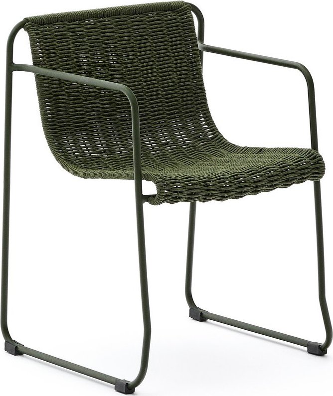 Zelená kovová zahradní židle Maurina – Kave Home Kave Home